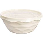 Салатник Modena 2,5л с крышкой Светло-бежевый (упаковка 18 шт.)