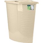 Корзина для белья Keeplex Regular с откидной крышкой 40л угловая 50х37х54см бежевый топаз (упаковка