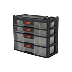 Сет для мелочей Expert 4 секции серо-свинцовый/оранжевый