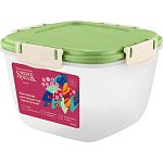 Контейнер для продуктов Sugar&Spice Barberry герметичный 1,35л квадратный фисташка (упаковка 18 шт.)