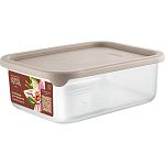 Контейнер для продуктов Sugar&Spice Vanilla прямоугольный 0,5л с гибкой крышкой латте (упаковка 18 ш