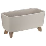 Кашпо ФЛОРИАН овальное низкое 390мм 4,2л капучино (упаковка 6 шт.)