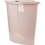 Корзина для белья Keeplex Regular с откидной крышкой 40л угловая 50х37х54см бежевый топаз (упаковка