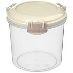 Контейнер для продуктов Modena круглый 0,7л с защелками (светло-бежевый) (упаковка 12 шт.)