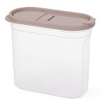 Емкость для сыпучих продуктов Космо 1,65л, с клапаном, Какао (упаковка 8 шт.)