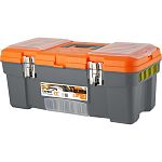 Ящик для инструментов Blocker Expert 22 с металлическими замками серо-свинцовый/оранжевый