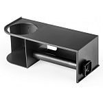 Держатель для туалетной бумаги (с полкой)(черный) (упаковка 12 шт.)