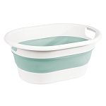 Таз ФЛЕКС овальный 32л складной  Морская волна (упаковка 5 шт.)