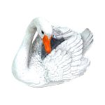 Фигурка Лебедь с птенцом на спине 25х30
