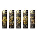 Пьезо зажигалка золотые звери 8500L АП WP-GEAR ANIMAL/GOLD CAP (25)  (упаковка 25 шт.)