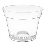 Горшок для орхидей D150мм, 1,2л с поддоном (бесцветный) (упаковка 36 шт.)