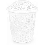 Корзина Непоседа 45л (с крышкой)(белый) (упаковка 3 шт.)