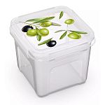 Контейнер квадратный для свч Fresh Олива 0,9л (упаковка 16 шт.)