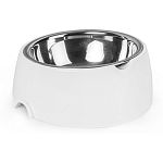 Лего-миска для животных 0,3л, с металлической чашей, ALTA, Белый (упаковка 14 шт.)