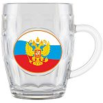 Кружка для пива 500мл. арт.1002/1-Д Герб на флаге