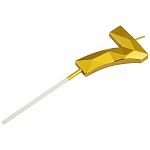 Свеча для торта, золото, цифра 7 (упаковка 12 шт.)