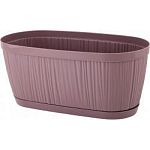 Горшок для цветов InGreen BARCELONA 2,7л, 275х145мм овальный Морозная слива (упаковка 18 шт.)