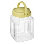 Емкость для хранения Verona квадратная 2л ПЭТ Салатовый (упаковка 12 шт.)