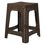 Табурет квадратный Rattan 363х363х448мм горький шоколад (упаковка 5 шт.)