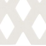 Забор декоративный Ромб L=2.4м, H=22см (4шт по 60см и 8 ножек) белый