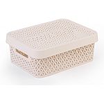 Корзина Элемент 11л (для хранения)(бежевый) (упаковка 7 шт.)