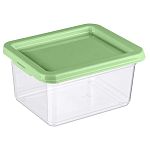 Контейнер для продуктов прямоугольный 2л, 190х153х98мм Зеленый (упаковка 15 шт.)