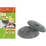 Мочалка Умничка металл 2 шт (упаковка 30 шт.)