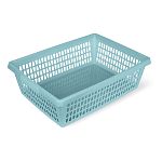 Корзина для хранения Велетта 38х28х11см Бирюзовая С714БИР (упаковка 16 шт.)