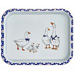 Поднос жестяной Гуси Прямоугольный П332*258-01963