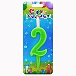 Свеча тортовая цифра 2