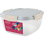 Контейнер для продуктов Sugar&Spice Barberry герметичный 1л квадратный трюфель (упаковка 17 шт.)