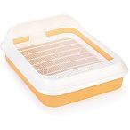 Лоток туалет для кошек Верный друг, с бортиком и сеткой, ALTA, Горчичный (упаковка 14 шт.)