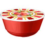 Миска Bergamo 1л с крышкой с декором СицилияКрасный (упаковка 24 шт.)