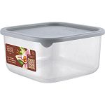 Контейнер для продуктов Sugar&Spice Vanilla квадратный 0,8 л с гибкой крышкой трюфель (упаковка 18 ш