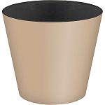 Горшок для цветов Rosemary D160 мм, 1.6л с дренажной вставкой (бежевый) (упаковка 16 шт.)