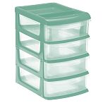 Универсальный бокс малый (4 секции) Фисташковый (упаковка 8 шт.)