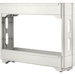 Этажерка Keeplex Regular на колесиках двухсекционная узкая 53,7х13,8х45 см белое облако (упаковка 6