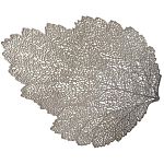 Салфетка Niklen сервировочная Лист, 36х47 см, ПВХ, серебро 0369