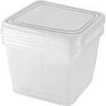 Набор контейнеров для заморозки продуктов  Lucky Friday Frozen 3 шт 0,75 л квадратные проз