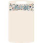 Доска разделочная Bergamo прямоугольная 260x155x3,5мм с декором Терраццо, Светло-бежевый