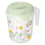 Кувшин для блендера (миксера) 2,0л, с декором, Зеленый