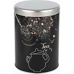 Банка жестяная с крышкой, Чай, круглая, 0,9 л (упаковка 6 шт.)