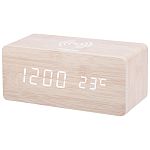 Часы электронные с беспроводной зарядкой HomeStar HS-0123