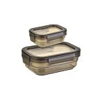 Набор контейнеров для хранения продуктов Divina 2/1 S (0,2+0,5L), Тёмно-серый