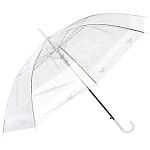 Зонт-трость полуавтоматический BASIC, 90 см (ЭВА), цвет: белый