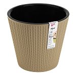 Горшок для цветов Velvet D230 мм, 5л (бежевый) (упаковка 15 шт.)