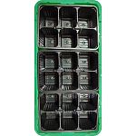 Минипарник для рассады (18 ячеек) зеленый (упаковка 13 шт.)