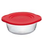 Посуда для СВЧ круглая 1,5 л c пластиковой крышкой