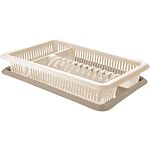 Сушилка для посуды Sugar&Spice 1-ярусная с поддоном 48х31х9см шампань (упаковка 5 шт.)