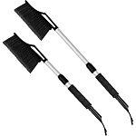 Щетка для снега Spin&Clean Techno телескопическая, со съемным скребком, 67-87 см, cyber black (упако